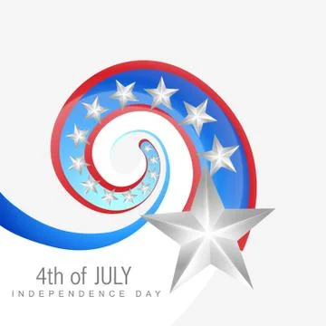 Creative 4th of july Stock Illustration