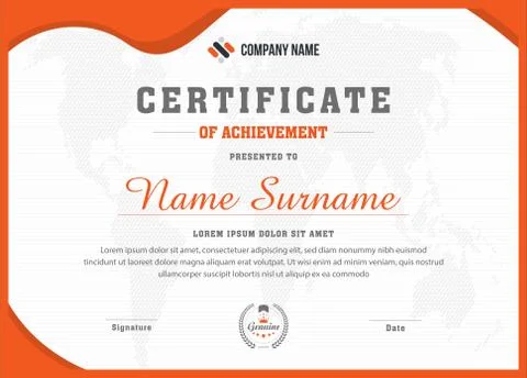 Creative abstract and modern multipurpose eps certificate Stock Illustration