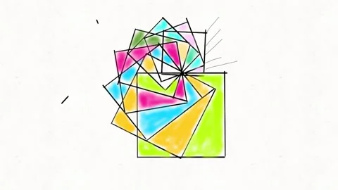 Creative Abstract Art Animation Stock Footage 331633959