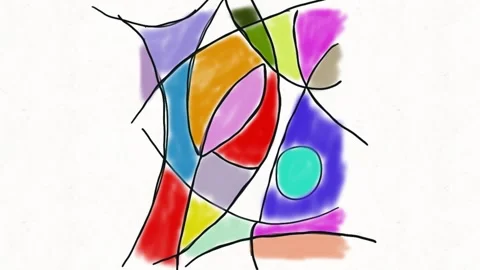 Creative Abstract Art Animation Stock Footage 331633970