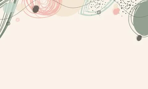 Creative abstract art banner background Stock Illustration