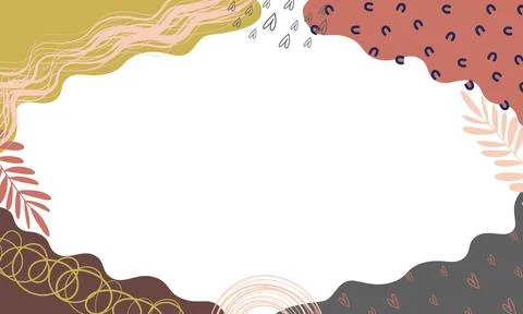 Creative abstract art banner background template. minimalism concept design Stock Illustration