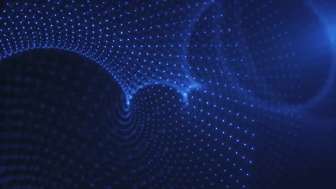 A creative abstract background, an abstract particle surface swirling in the Stock Footage 230288144