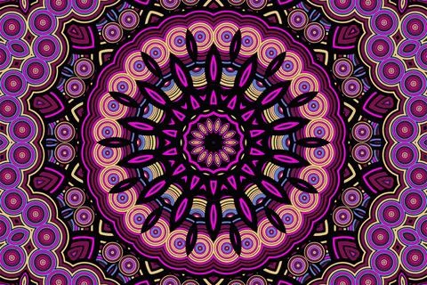 Creative abstract background with a beautiful fractal ornament and an intri.. Stock Illustration