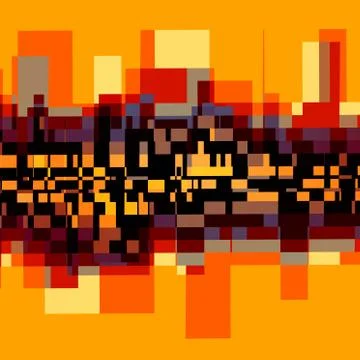 Creative abstract background - city landscape Stock Illustration