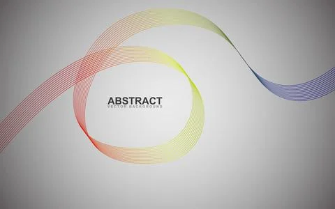 Creative abstract background with dynamic waves and lines, empty space for .. Stock Illustration