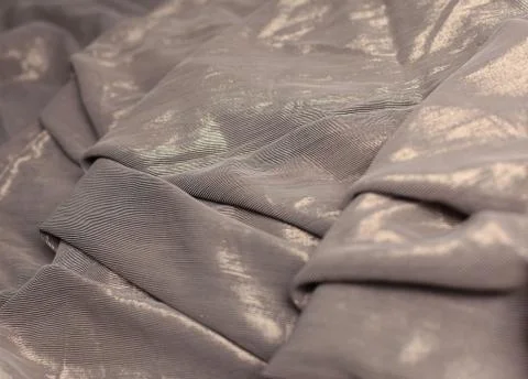 Creative abstract background of folded brown cloth. Foto stock