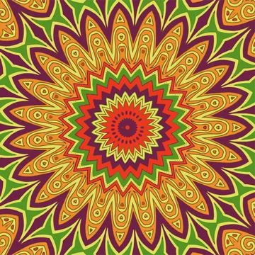 Creative abstract background with intertwined multicolored ornament and flo.. Stock Illustration