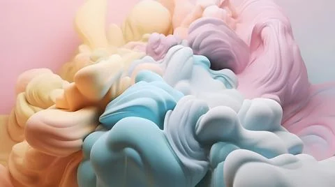 Creative abstract background. Light soft nude colors, close-up ice cream Stock Illustration