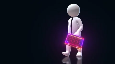 Creative Abstract businessman 4k Stock Footage 145355331