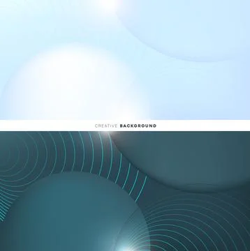 Creative abstract circle background design dark and bright Stock Illustration