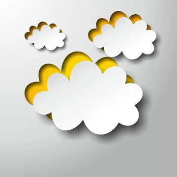 Creative Abstract Clouds Stock Illustration
