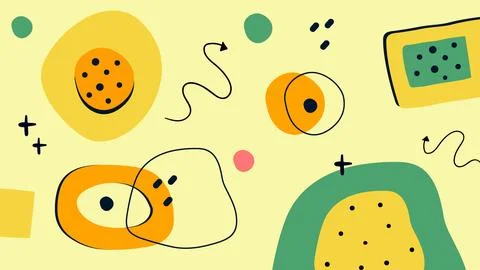 Creative Abstract Color Accents Background Stock Illustration