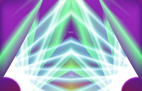 Creative abstract colorful with white shape isometric style with green color Stock Illustration
