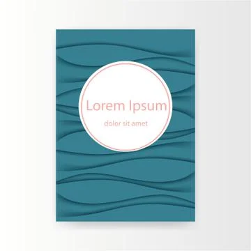 Creative abstract concept for cover , vector background in pastel deep blue   Stock Illustration