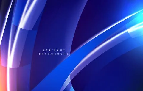 Creative abstract custom shape modernize with light effect vector with blue Stock Illustration
