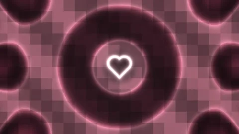 Creative abstract design featuring glowing heart in Stock Footage 338323391