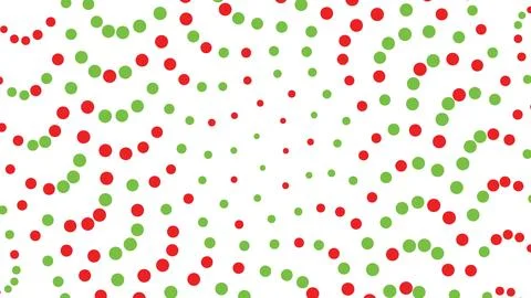 Creative abstract dot pattern design featuring vibrant red and green circul.. Stock-Illustration