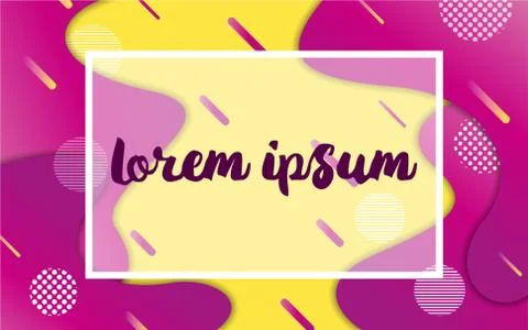 Creative abstract geometric wallpaper. Contrast colors. Vector design layout Stock Illustration
