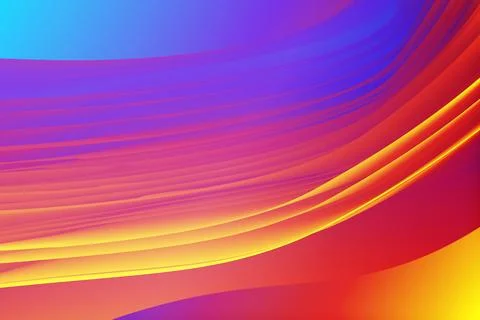 Creative abstract gradient colored modern overly colorful wavy style Illustrazione stock
