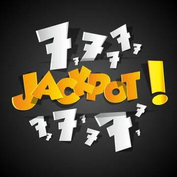 Creative Abstract Jackpot symbol Stock Illustration