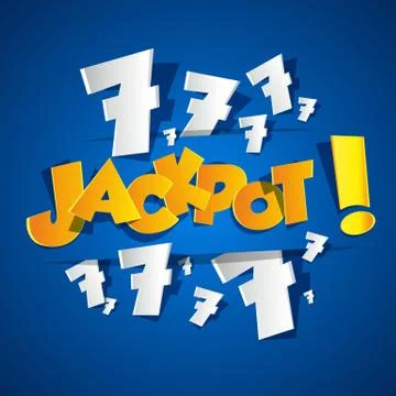 Creative Abstract Jackpot symbol Stock Illustration