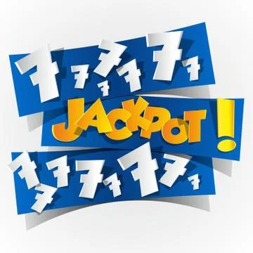 Creative Abstract Jackpot symbol Stock Illustration