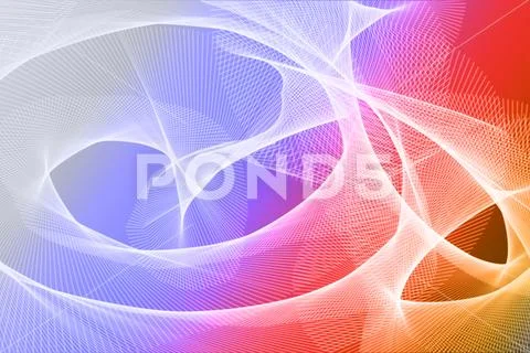 Creative Abstract Light Burst Background With Colorful Curves PSD 템플릿