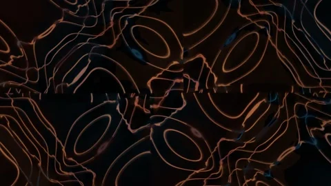 Creative abstract lines with glowing shapes and patterns Stock Footage 339869112