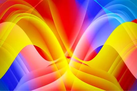 Creative abstract liquid color gradient colorful hd wallpaper wavy fluid Stock Illustration