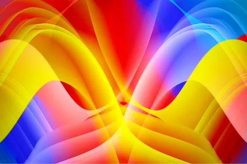 Creative abstract liquid color gradient colorful hd wallpaper wavy fluid Stock Illustration