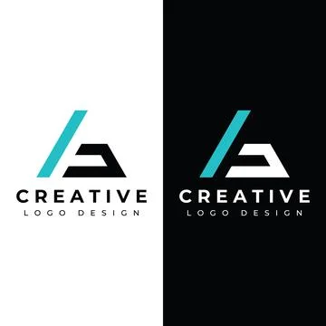 Creative abstract logo template design element initial letter A geometric o.. Stock Illustration