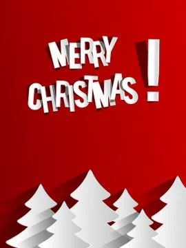 Creative Abstract Merry Christmas Card Stock Illustration