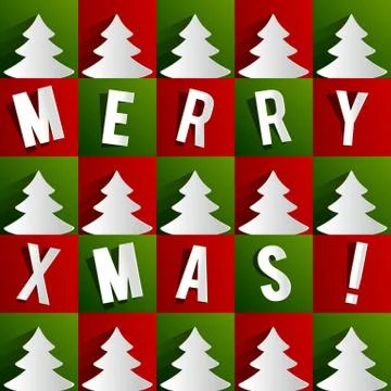 Creative Abstract Merry Christmas Card Stock Illustration
