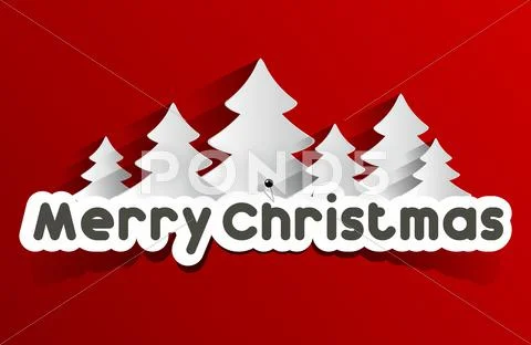 Creative Abstract Merry Christmas Card Stock Illustration