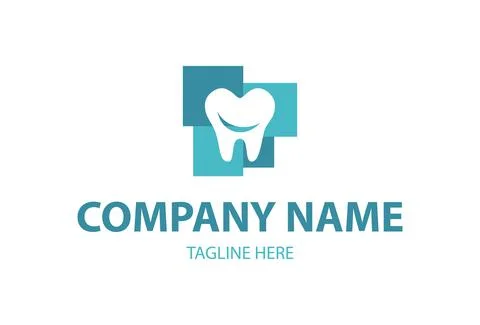 Creative abstract negative space smiles tooth dental clinic logo design	 Stock Illustration