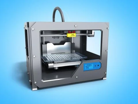 Creative abstract new technologies concept modern professional plastic 3D pri 스톡 일러스트
