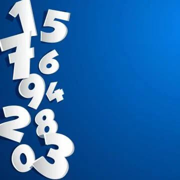 Creative abstract numbers Stock Illustration