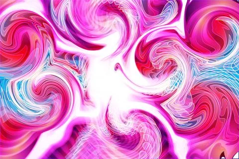 Creative abstract seamless marble art with wavy gradient neon glowing color Stock Illustration