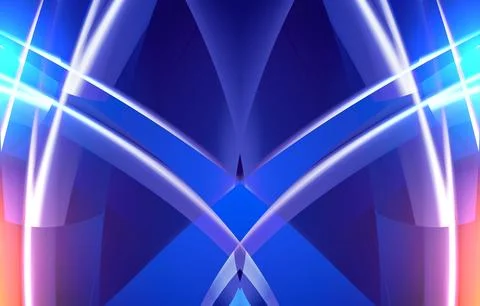 Creative abstract shape modernize with light effect vector with blue color Stock Illustration