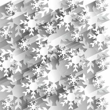 Creative Abstract Snowflakes Background Stock Illustration