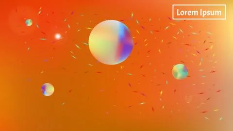 Creative abstract space background picture bright. Illustrazione stock