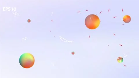 Creative abstract space background picture blend. Stock Illustration
