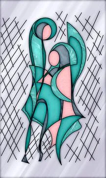 Creative abstract style design for window and door decoration Stock Illustration