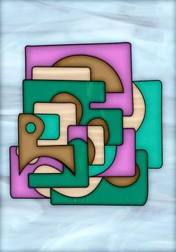 Creative abstract style design for window and door decoration Stock-Illustration