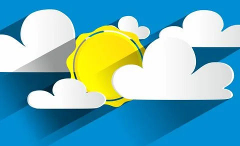 Creative Abstract Sunny Day Stock Illustration