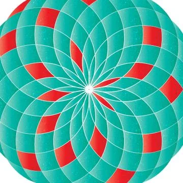 Creative abstract texture with geometric shapes - Vector Illustration Stock Illustration