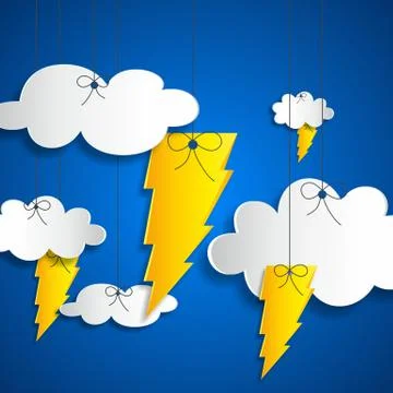 Creative Abstract Thunder Stock Illustration