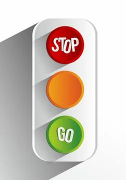 Creative Abstract Traffic Lights Stock Illustration