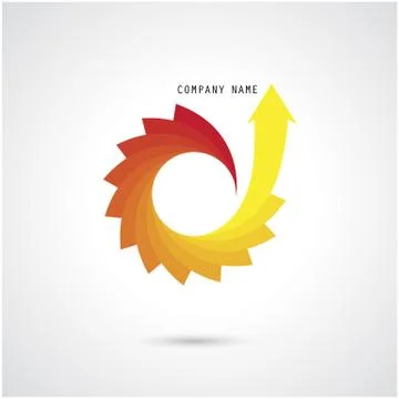 Creative abstract vector logo design template.Corporate business technology c Stock Illustration